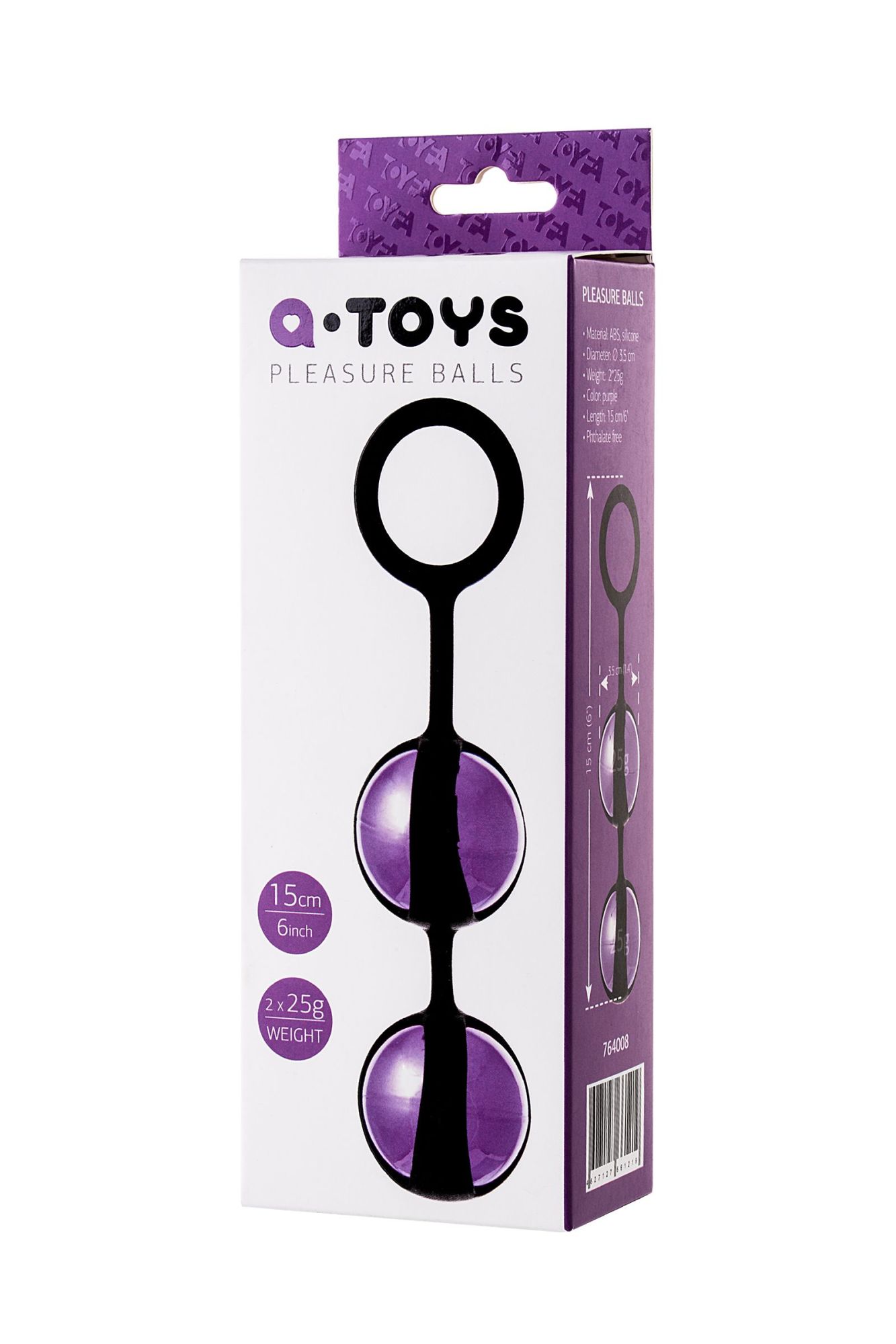 вагинальные шарики toyfa a-toys tona, abs пластик, фиолетовый, 15 см в Перми
