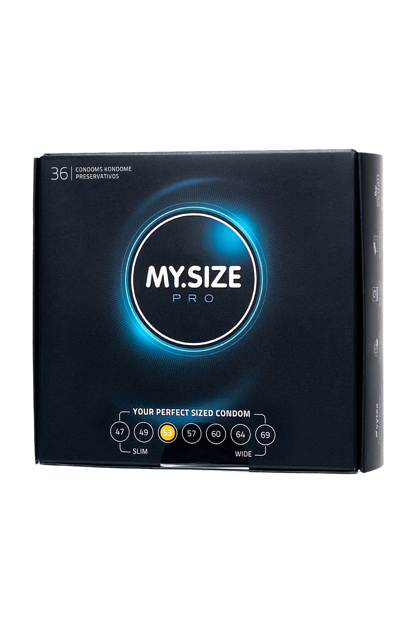 презервативы my.size, латекс, 17,8 см, 5,3 см, 36 шт. в Перми