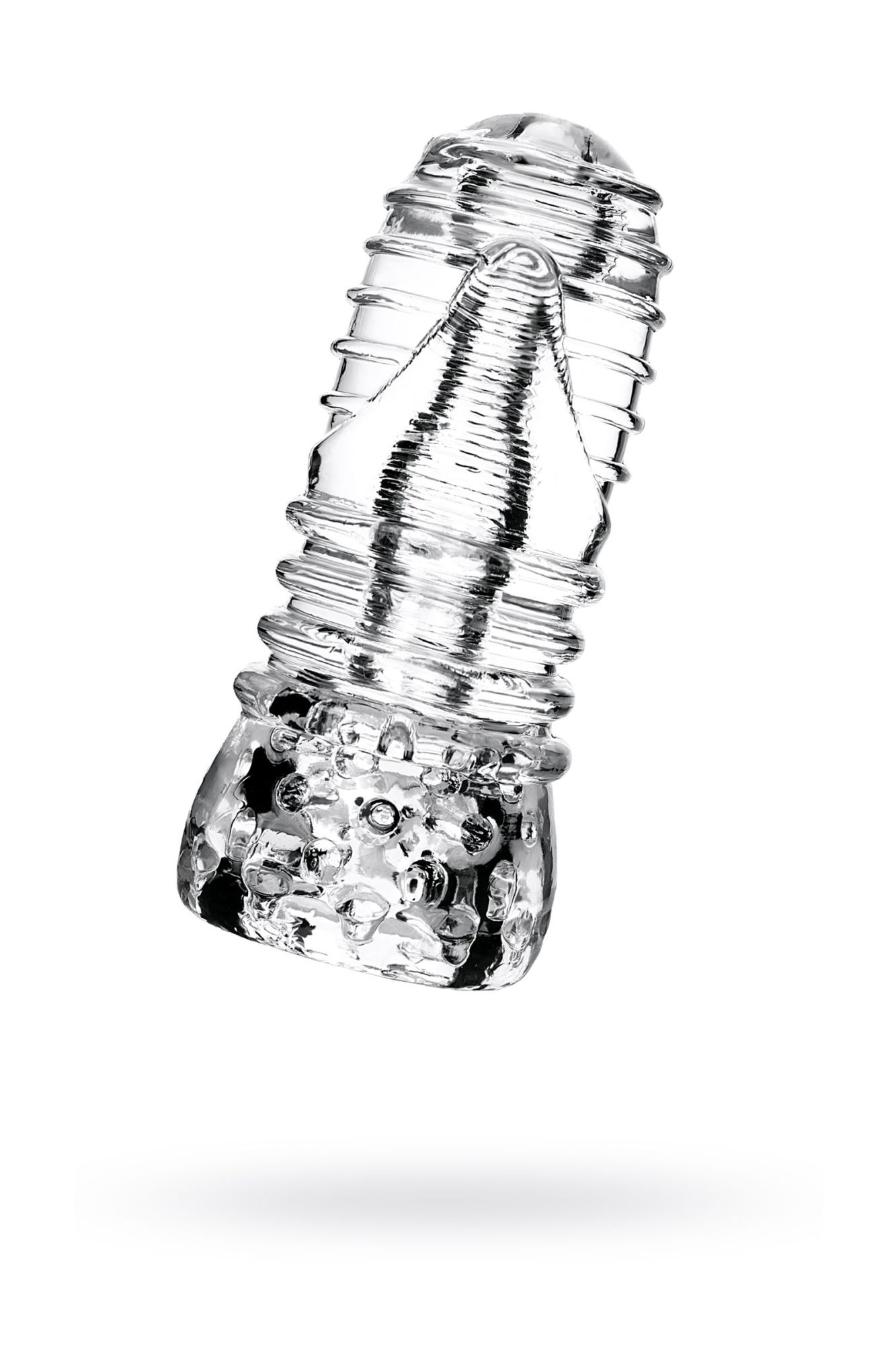 мастурбатор нереалистичный lingam by toyfa savitri, tpe, прозрачный, 14 см в Перми