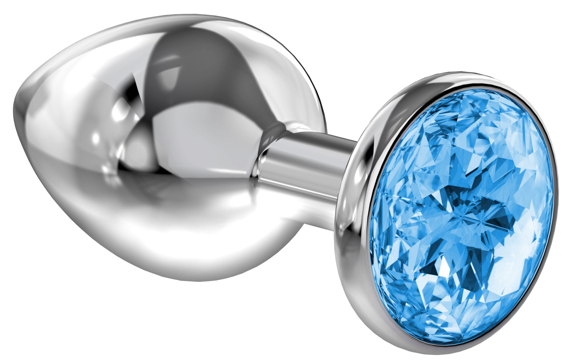 анальная пробка diamond light blue sparkle large 4010-04lola в Перми