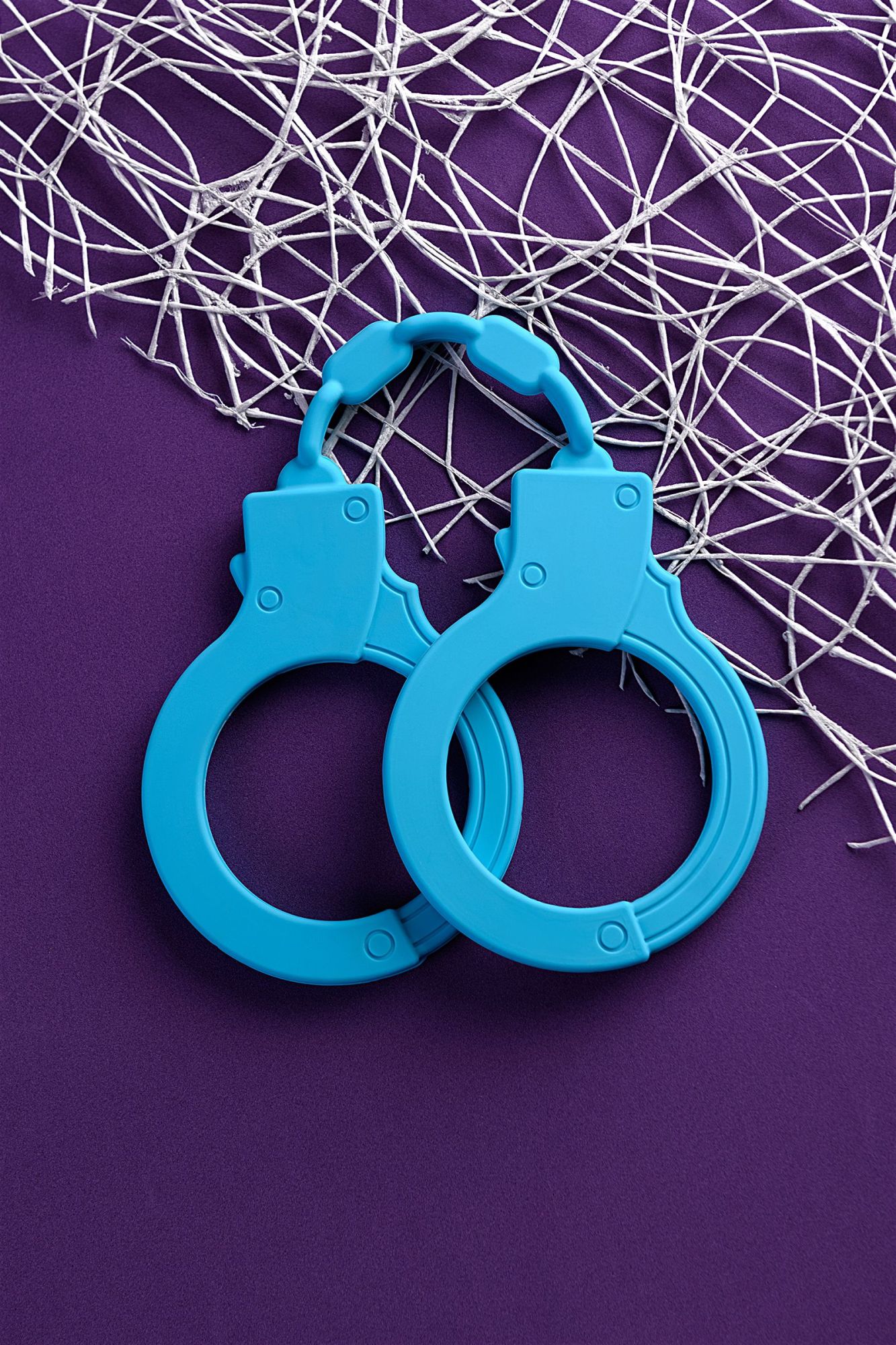 силиконовые наручники a-toys by toyfa celet, силикон, голубые, 33 см в Перми