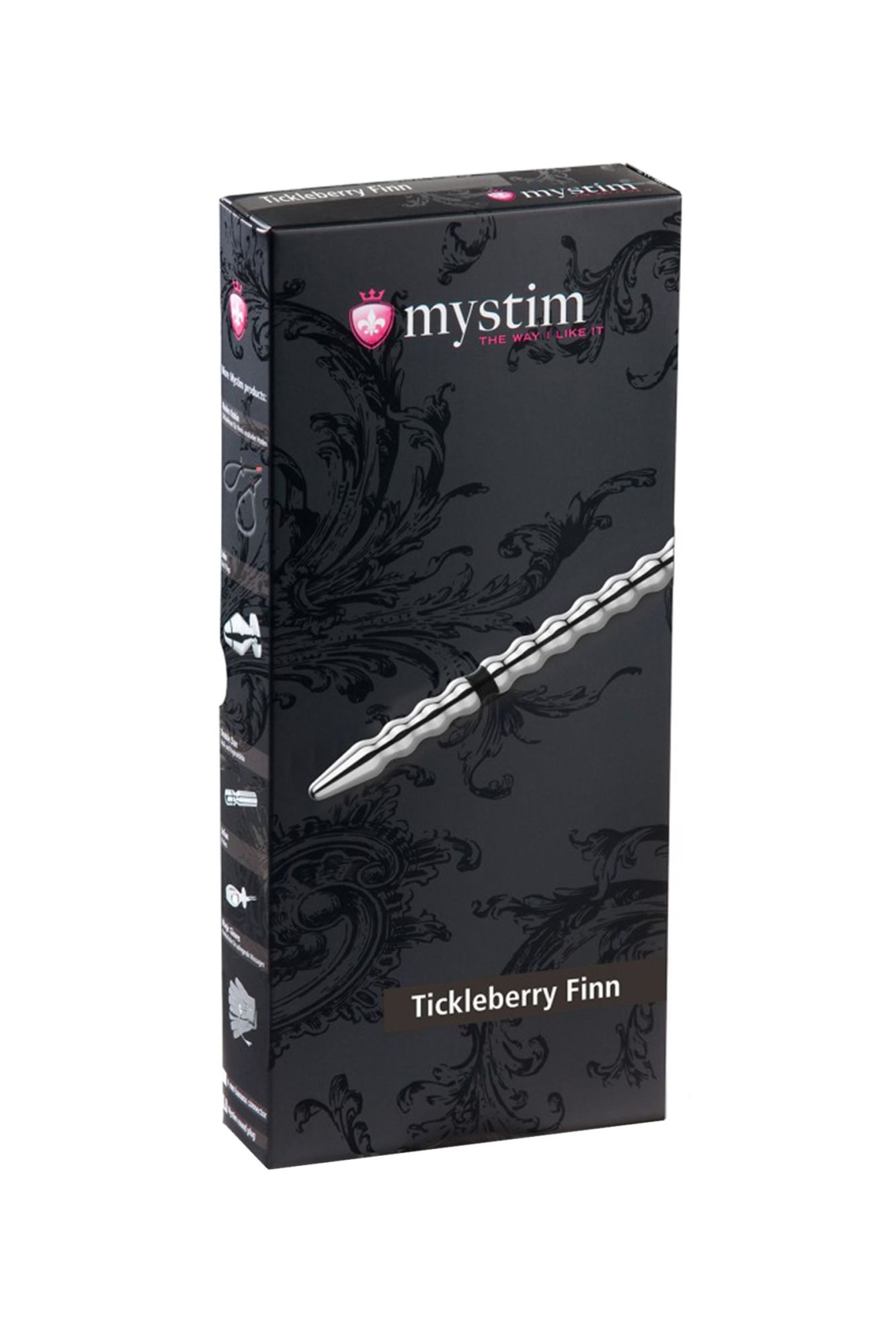 электростимулятор уретры mystim tickleberry finn, хирургическая сталь, серебряный, 19,6 см в Перми