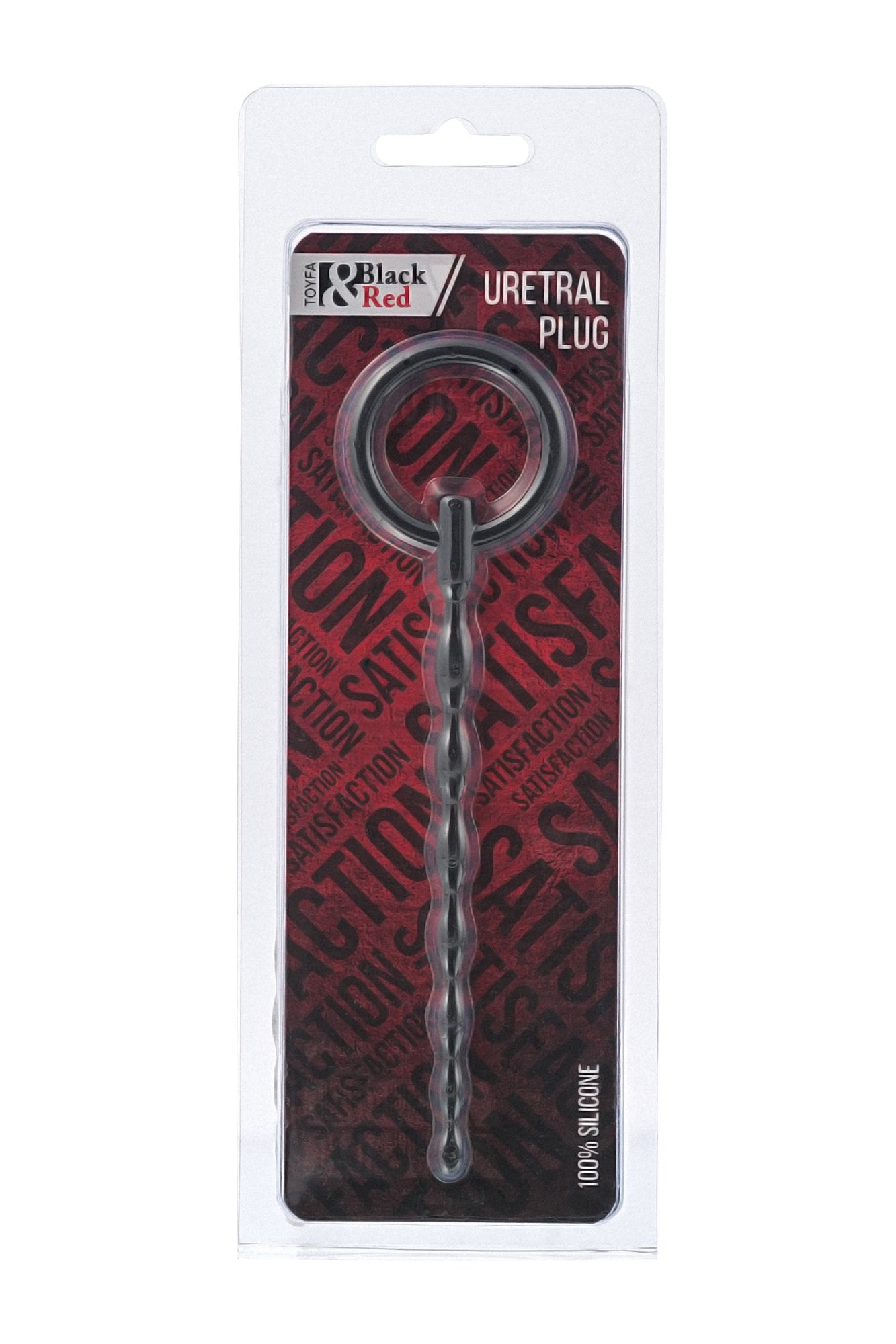 уретральный плаг black & red by toyfa, силикон, чёрный, 16 см в Перми