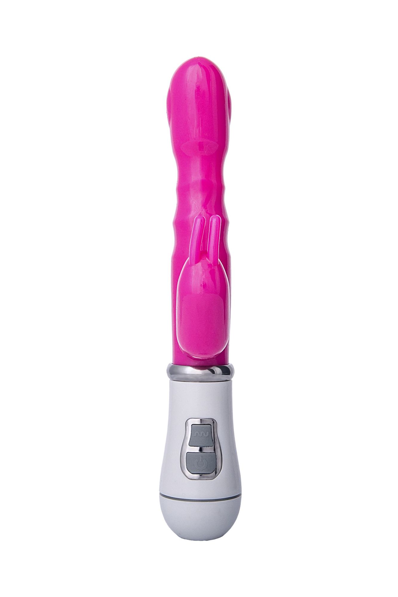 вибратор с клиторальным стимулятором a-toys by toyfa, tpe, розовый, 20 см в Перми