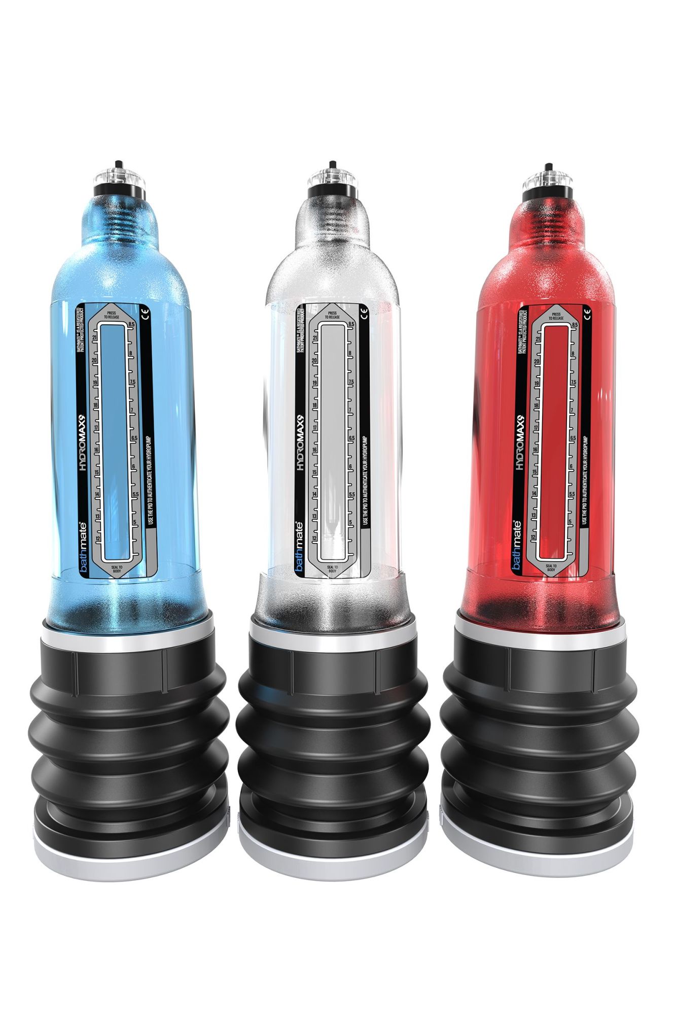 гидропомпа bathmate hydromax9, abs пластик, прозрачная, 32,5 см (аналог hydromax x40) в Перми