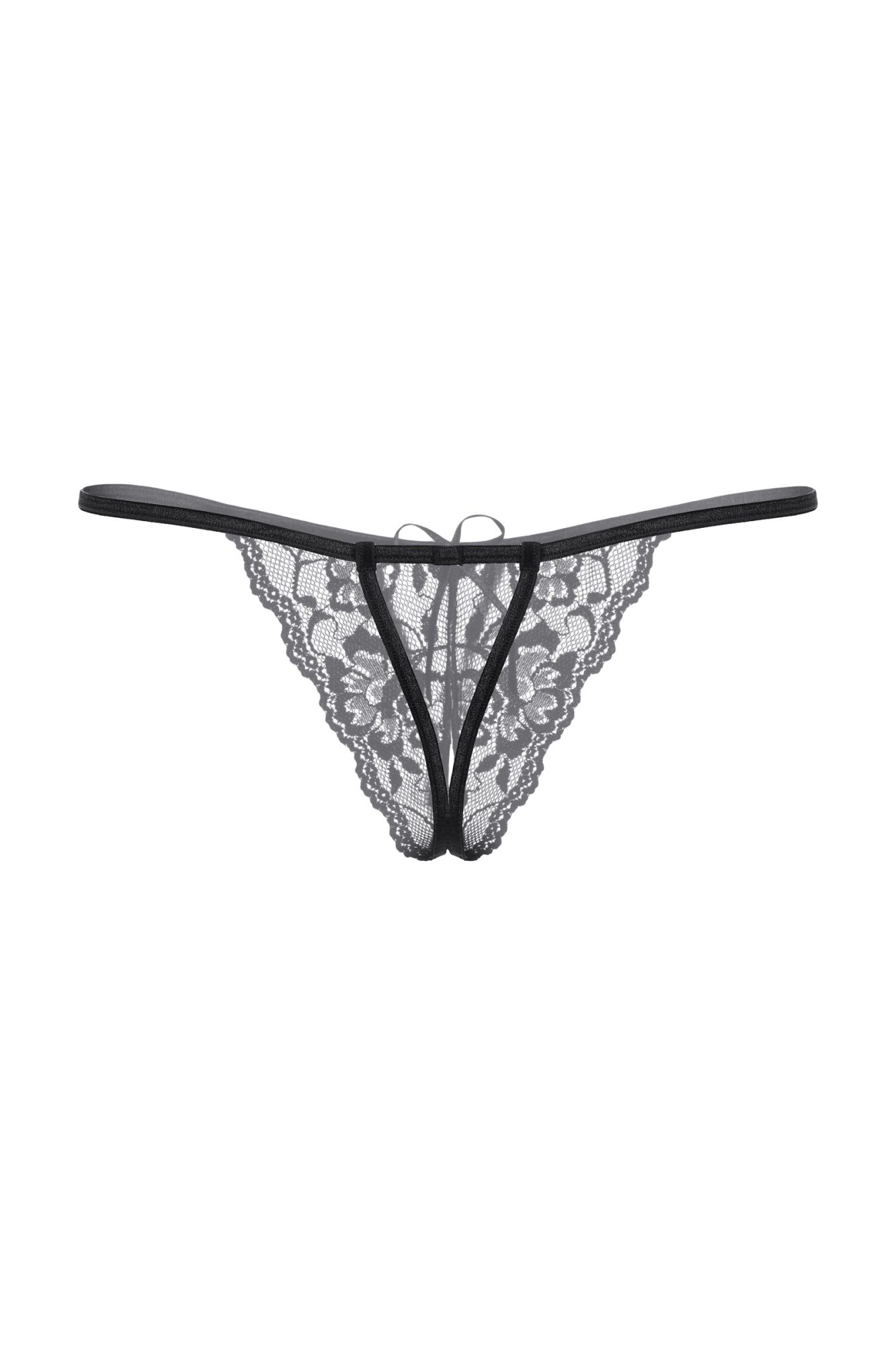 Эротическое стринги открытые кружевные softline collection, черный, s/l в Перми