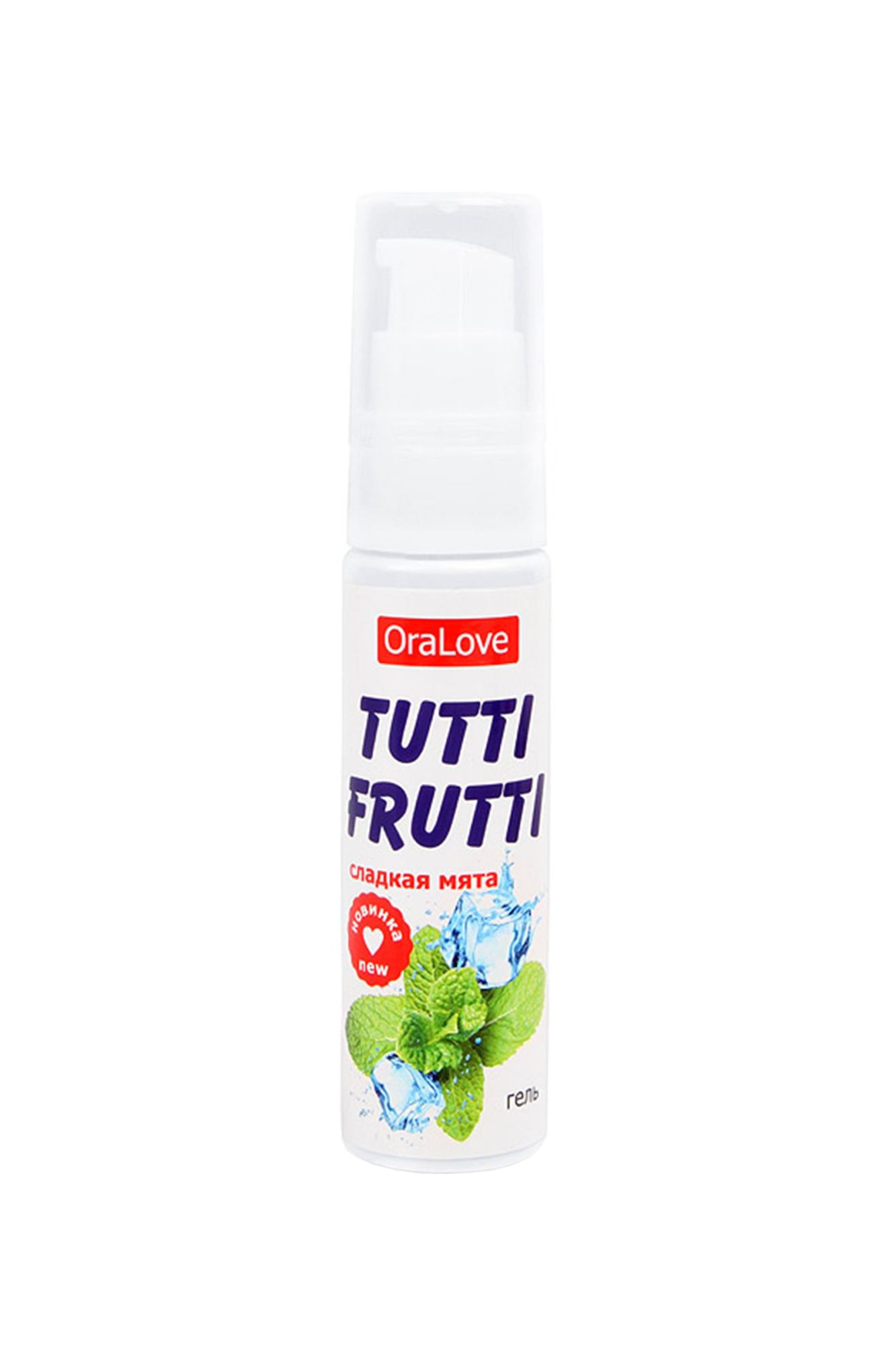 съедобная гель-смазка tutti-frutti для орального секса со вкусом сладкой мяты 30г в Перми