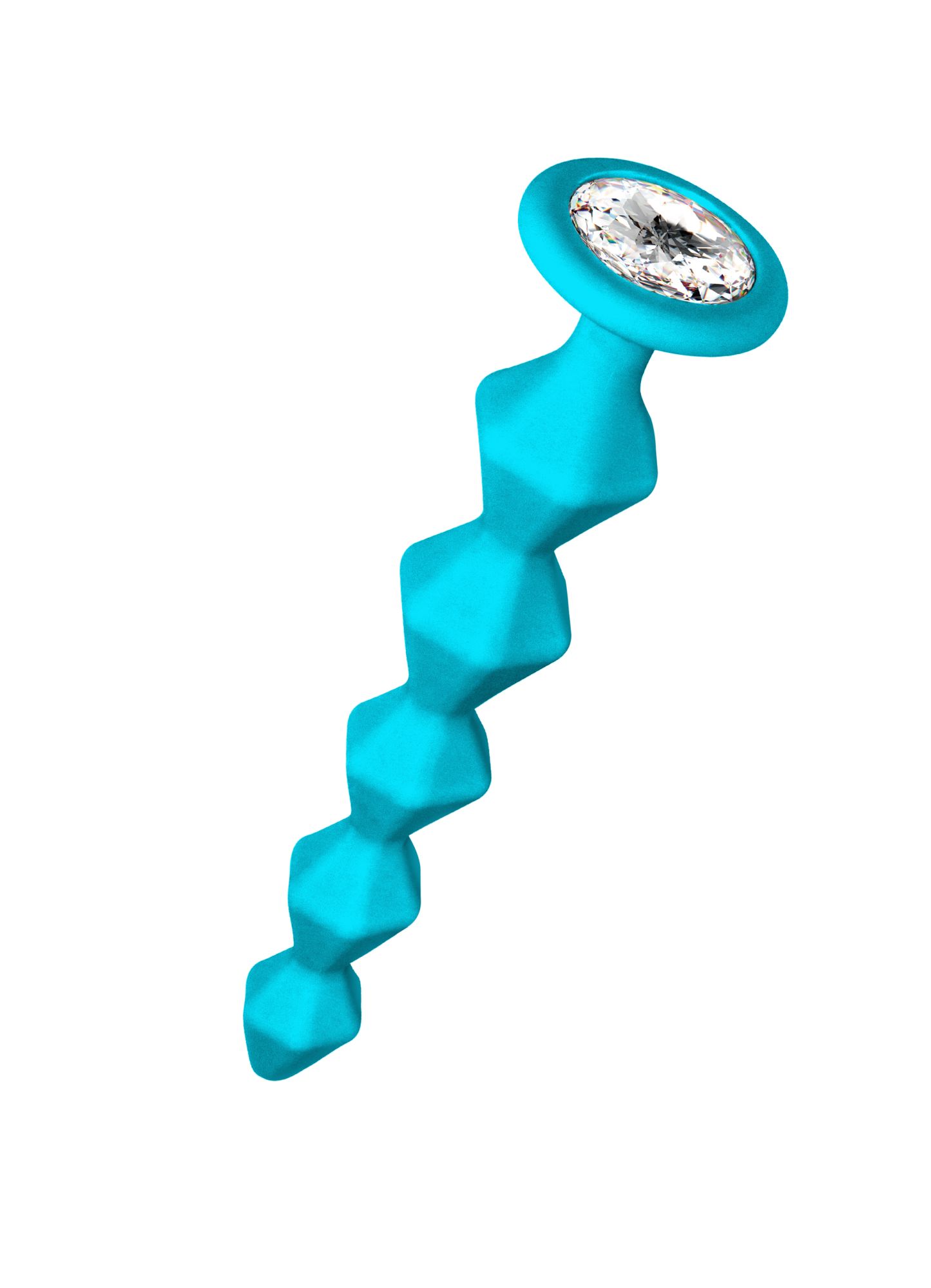 анальная цепочка с кристаллом emotions buddy turquoise 1400-02lola в Перми