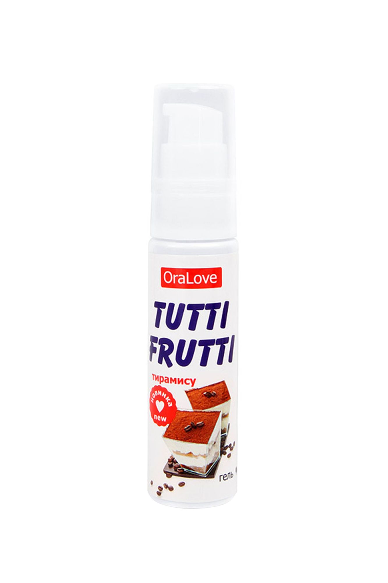 съедобная гель-смазка tutti-frutti для орального секса со вкусом тирамису 30г в Перми
