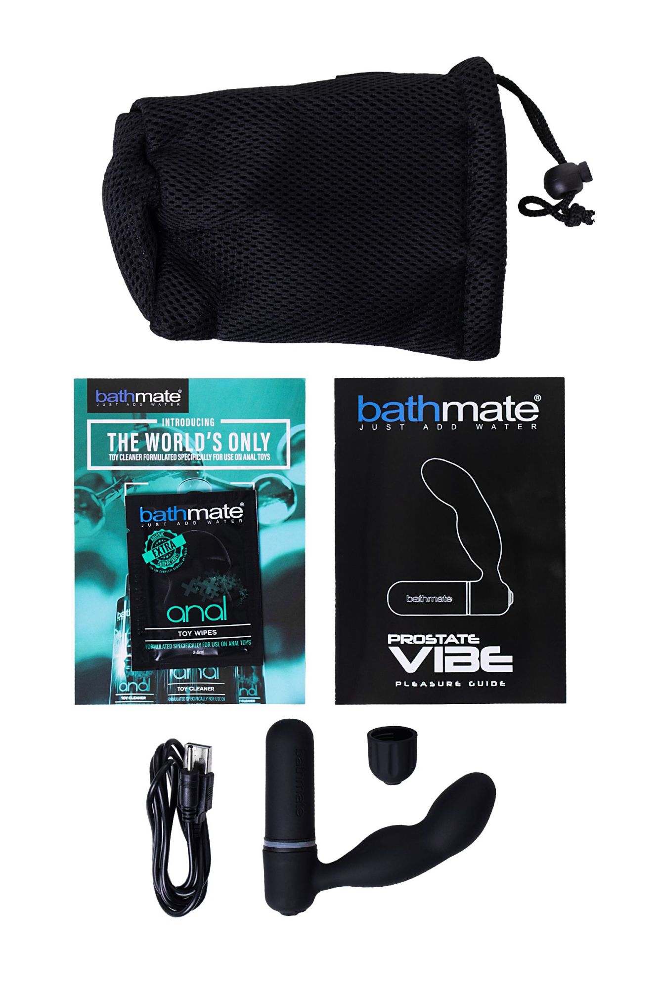 стимулятор простаты bathmate  vibe, abs пластик, черный, 10,5 см в Перми