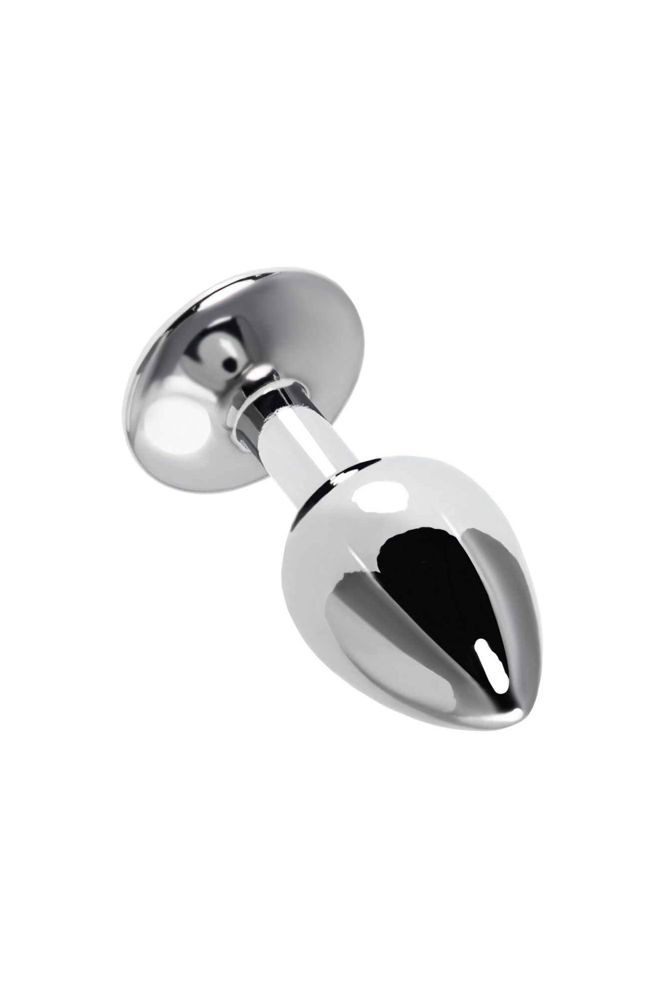 анальная втулка metal by toyfa, металл, серебристая с красной розочкой, 8 см, ø 2,7 см, 48 г в Перми