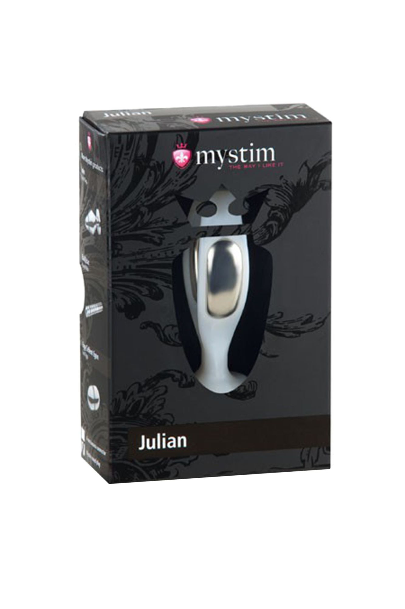 вагинальный электростимулятор mystim julian, abs пластик, белый, 7,9 см в Перми