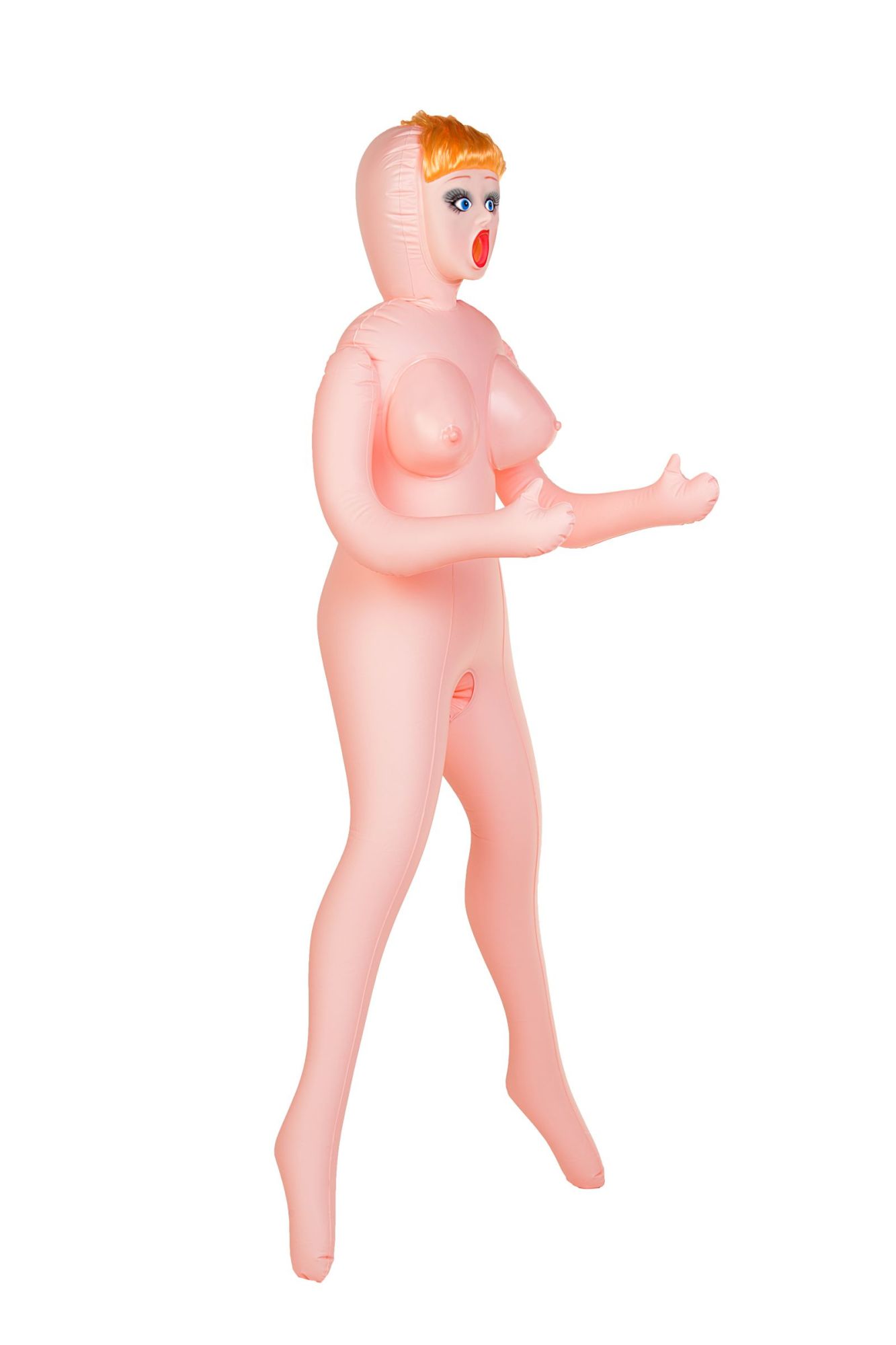 кукла надувная dolls-x by toyfa olivia, рыжая, с тремя отверстиями, кибер вставка: вагина-анус в Перми